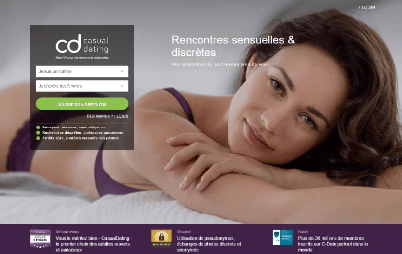 screenshot page accueil avis casualdating