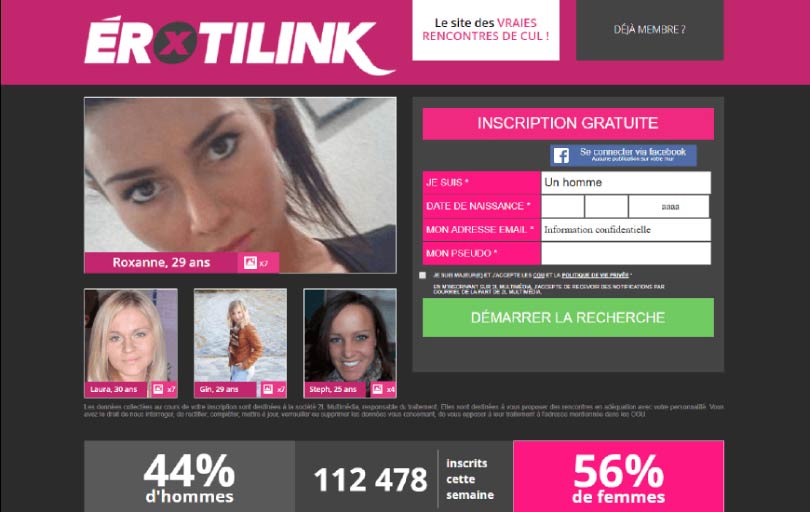 screenshot page accueil avis erotilink