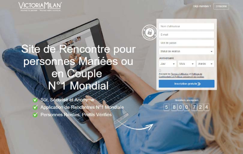 screenshot page accueil avis victoriamilan