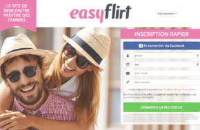 screenshot page accueil easyflirt avis