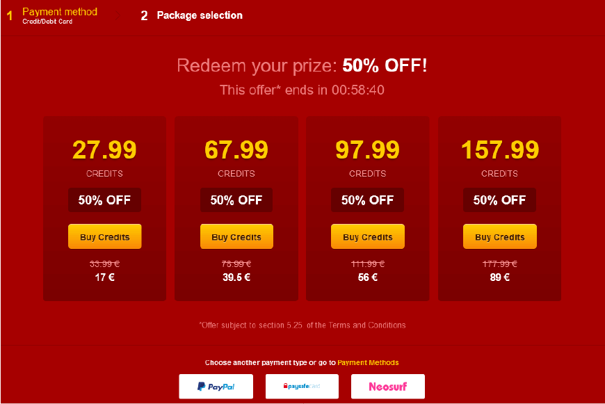 pack de jetons livejasmin