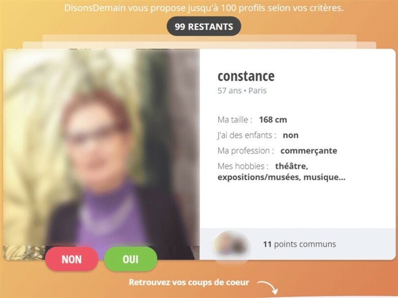 exemple oui non proposition profil disonsdemain