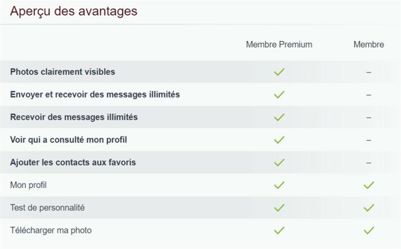 page difference entre abonnement premium et non premium be2