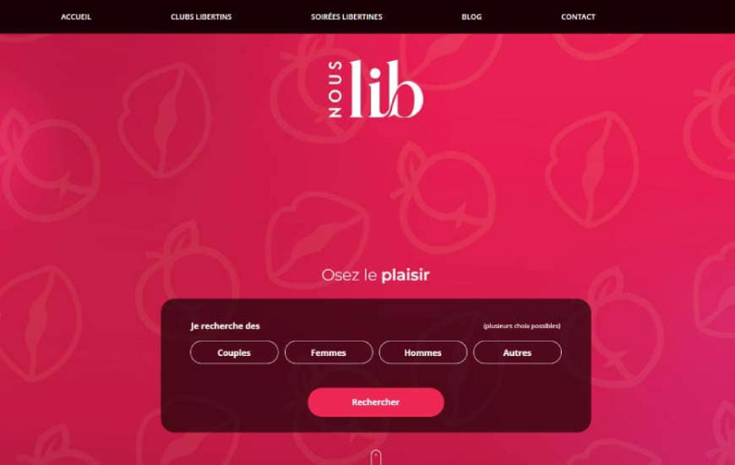 screenshot page accueil nouslib sites de rencontres cougar