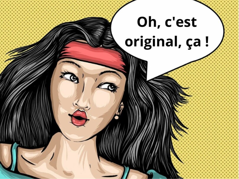 Une femme en manga qui dit 