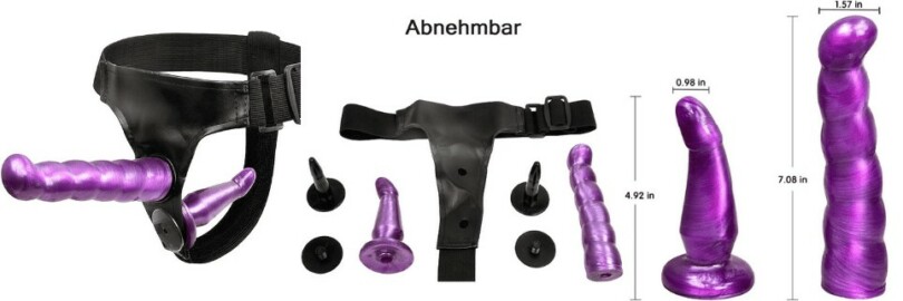 Hisionlee Gode Ceinture Double pénétration