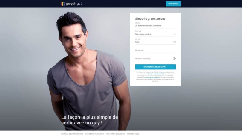 GaysTryst page d'accueil