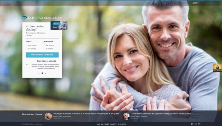 Le Parfait Gentleman screenshot site