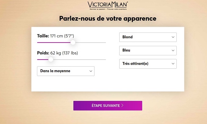 VictoriaMilan Formulaire inscription 1