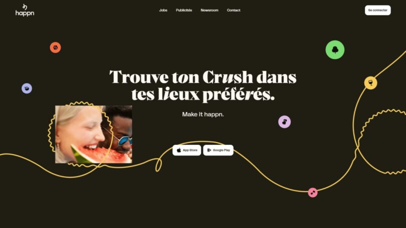 Page d'accueil Happn