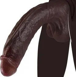 gode noir ventouse silicone