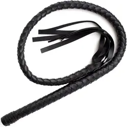 fouet bdsm cuir noir