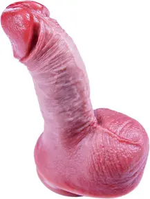 gode épais silicone brun