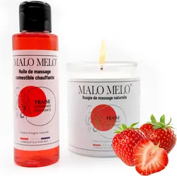 duo huile bougie massage