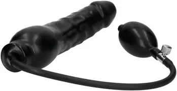 gode gonflable noir latex