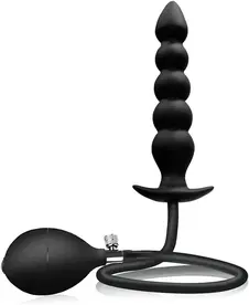 plug anal gonflable noir