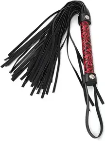 fouet cuir noir premium