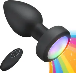 vibrateur anal silicone led