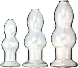 plug anal verre transparent