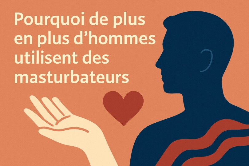 Illustration stylisée représentant la popularité croissante des masturbateurs pour homme, avec une ambiance intime et bien-être.