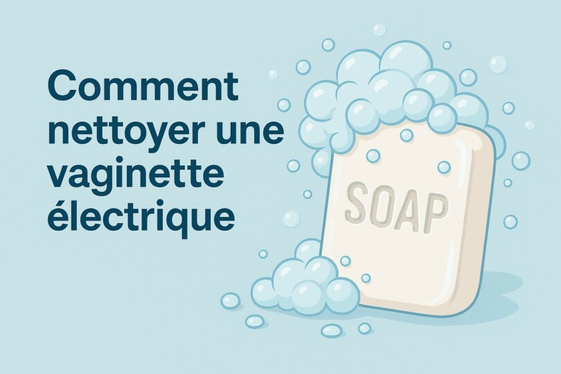 Illustration symbolique d’un guide pour savoir comment nettoyer une vaginette électrique