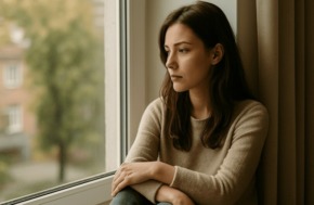 comment oublier son ex rapidement femme seule pensive regardant par la fenêtre