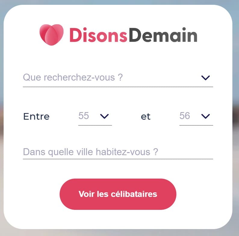 Présentation du formulaire de Disonsdemain.fr pour s’inscrire et crée un compte