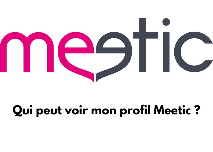 Logo de Meetic avec le texte en dessous : Qui peut voir mon profil Meetic ?