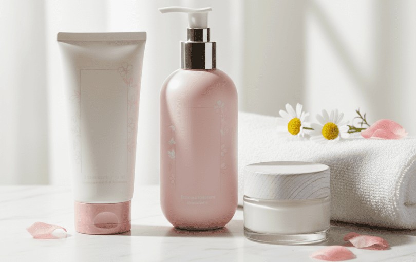 Différents tubes de lubrifiant intime pour femme avec compositions adaptées au pH vaginal et ingrédients doux