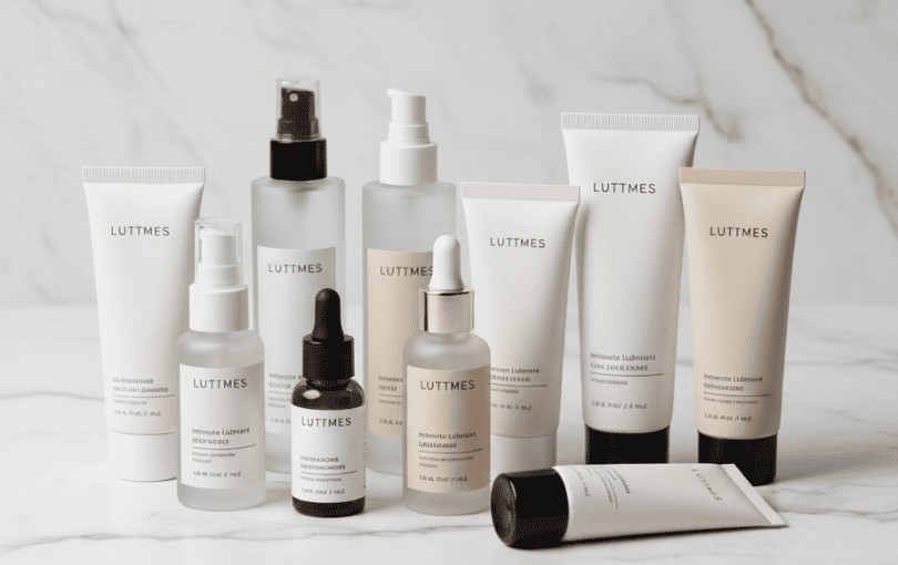 Assortiment de lubrifiants intimes présentant les différents types disponibles pour tous les besoins