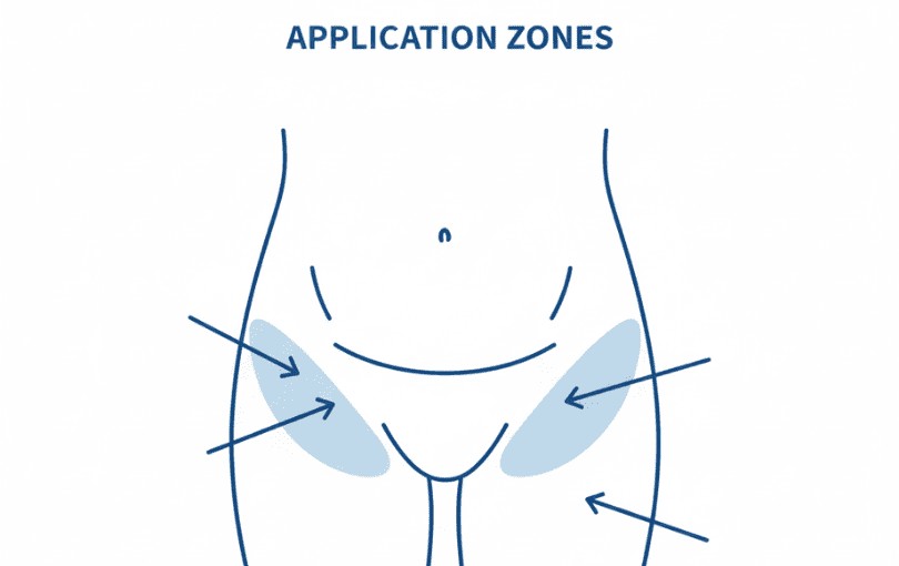 Schéma éducatif simple montrant les zones d’application du lubrifiant