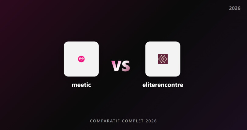 Meetic vs EliteRencontre : comparatif complet 2026 avec logos des deux plateformes
